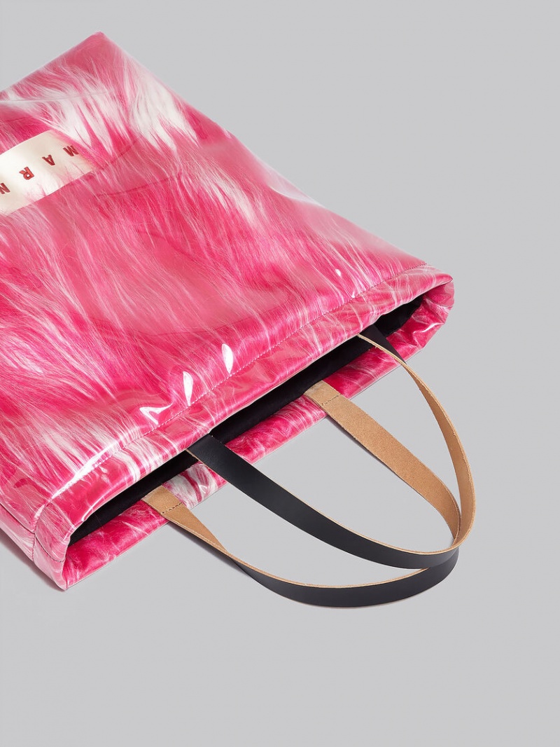 Marni Fuchsia Coated Faux Fur Fucsia | PMXER30077