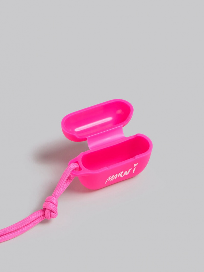 Marni Gummy Airpods Case Fucsia | XMXBH73401