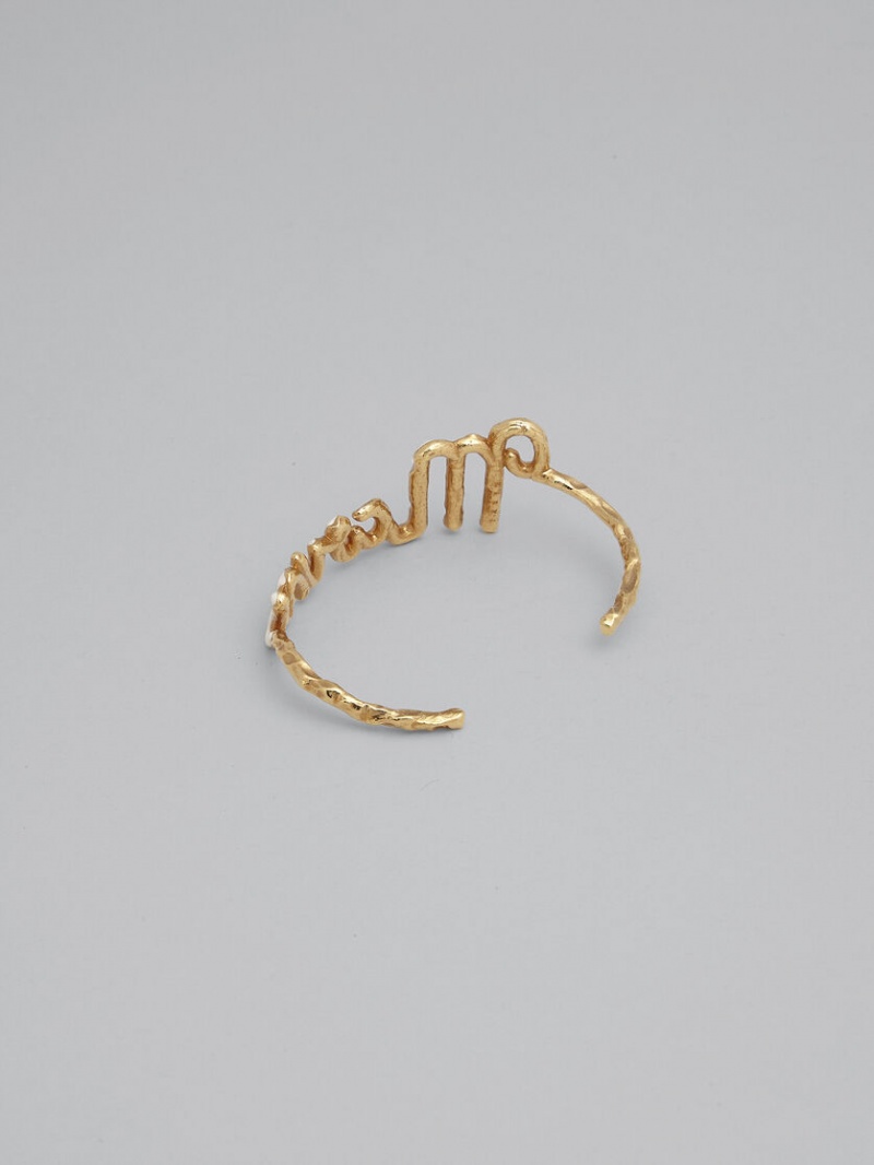 Marni Logo Bracelet Dorados | TMXWZ95729