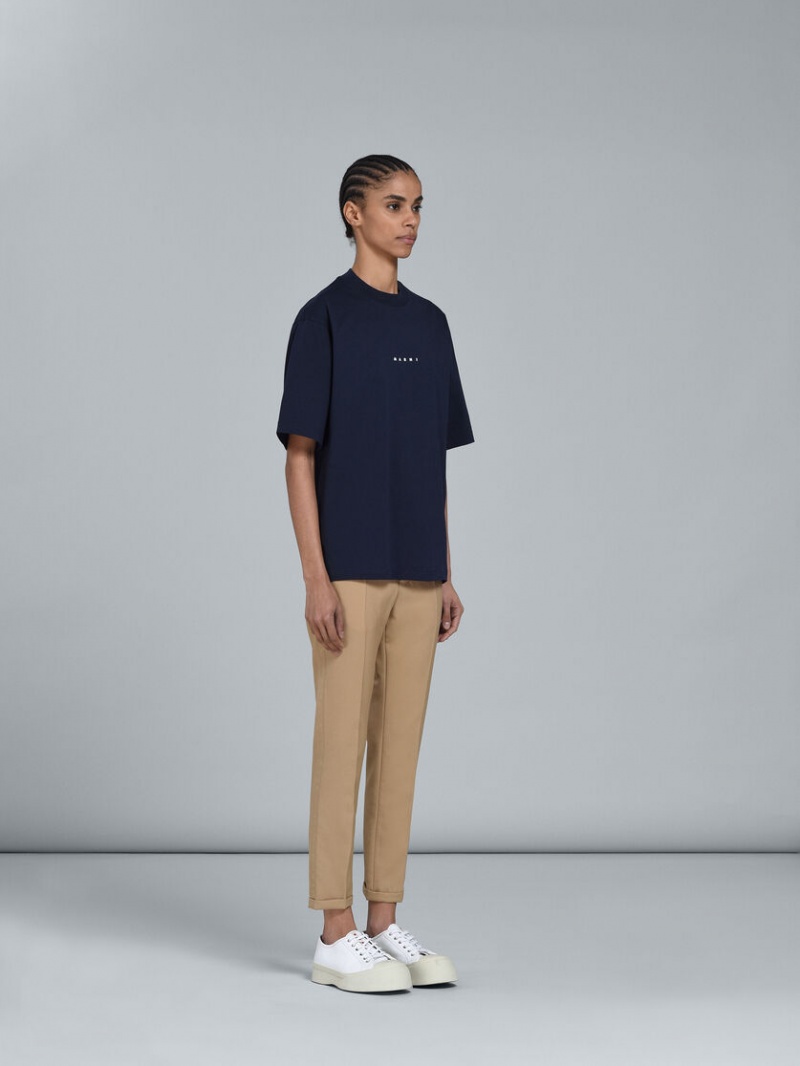Marni Logo T-shirt Negros | MXJBT65861