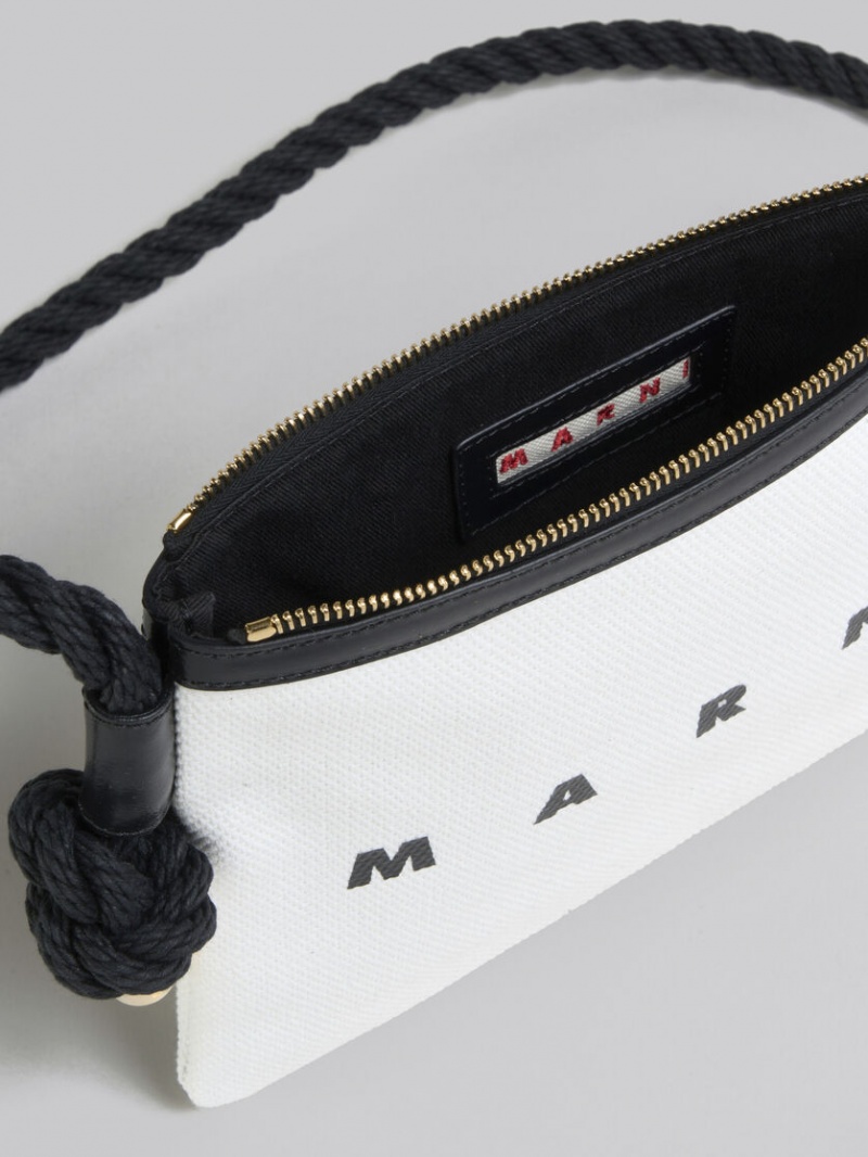 Marni Lona Marcel Pouch Blancos Negros | DMXKV61164