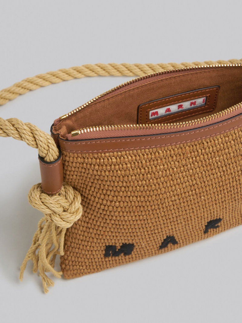 Marni Marcel Summer Bag With Rope Shoulder Stripe Stripes | MXNEJ48260