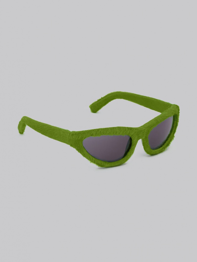 Marni Mavericks Furry Verdes | MXDYB74835