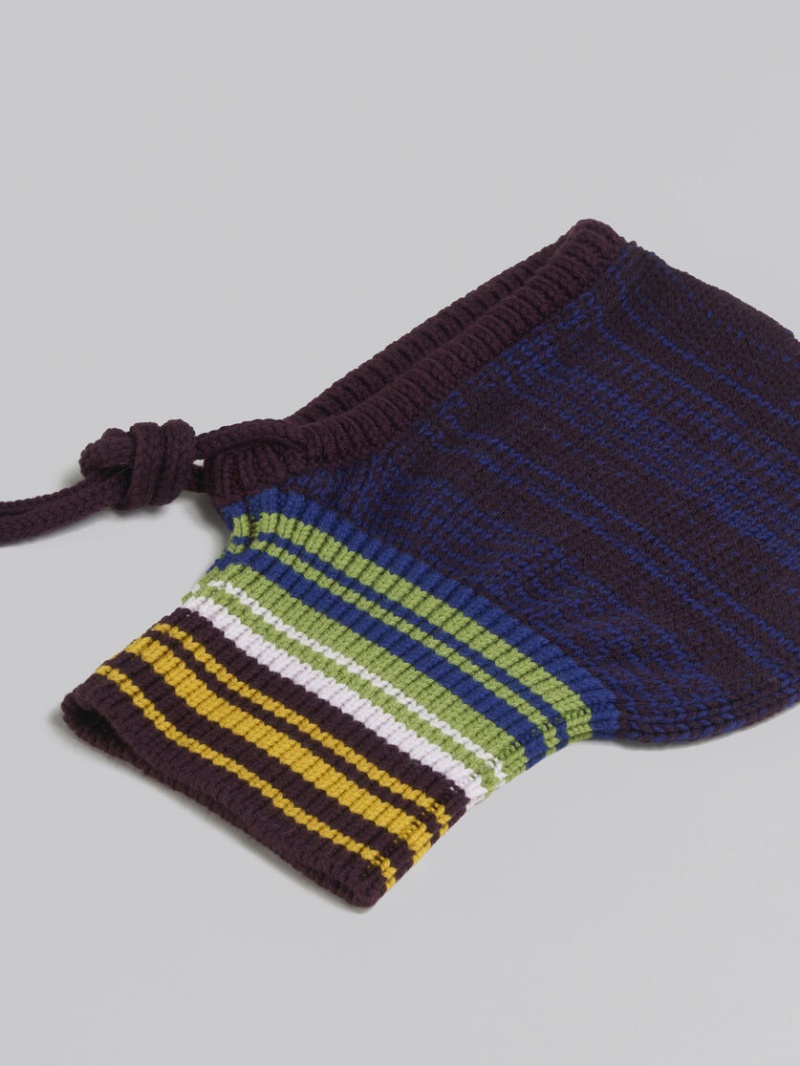 Marni Mouliné Balaclava With A Rayas Neck Azules | MXNEJ22227