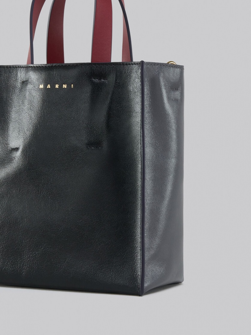 Marni Museo Soft Mini Bag Cuero Grises Negros Rojos | MXDFL62559