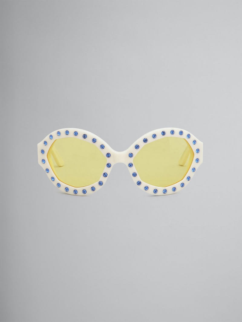 Marni Naica Mine Acetate Blancos | SMXNY39023