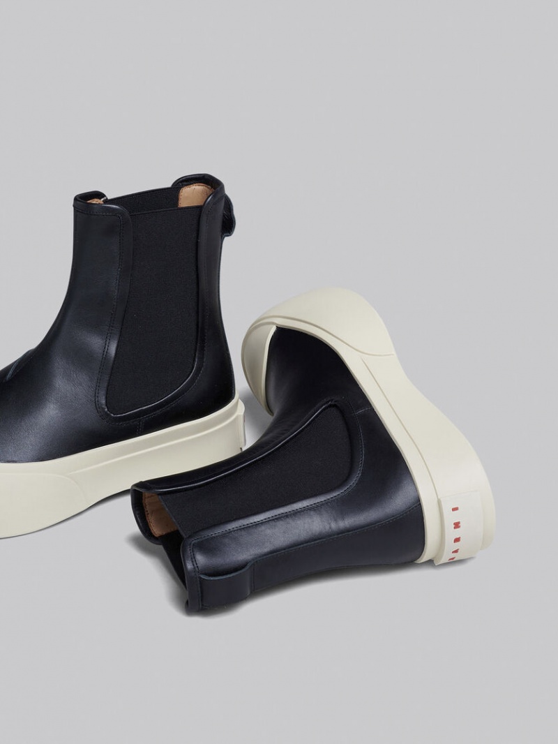 Marni Nappa Cuero Pablo Chelsea Boot Negros | MMXHR66230