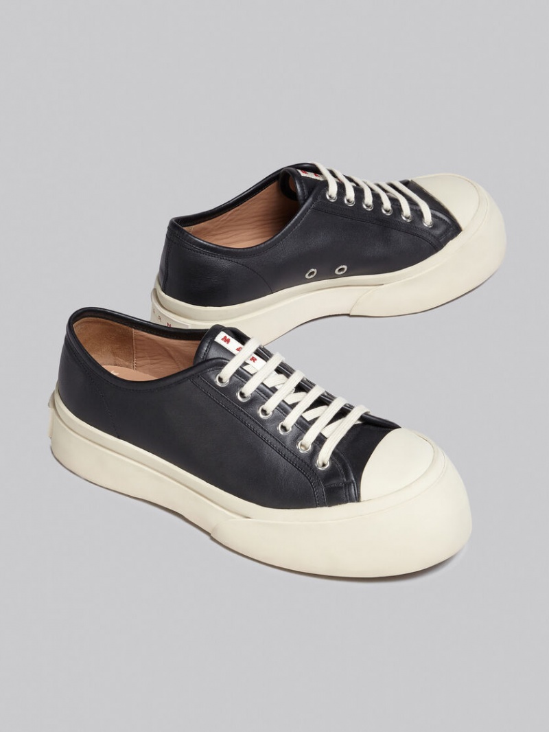 Marni Nappa Cuero Pablo Encaje-up Sneaker Negros | PMXQX41465