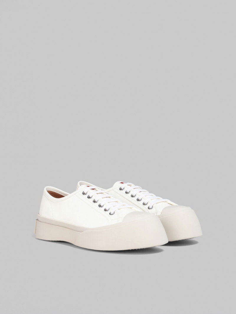 Marni Nappa Cuero Pablo Encaje-up Sneaker Blancos | SMXNY68114