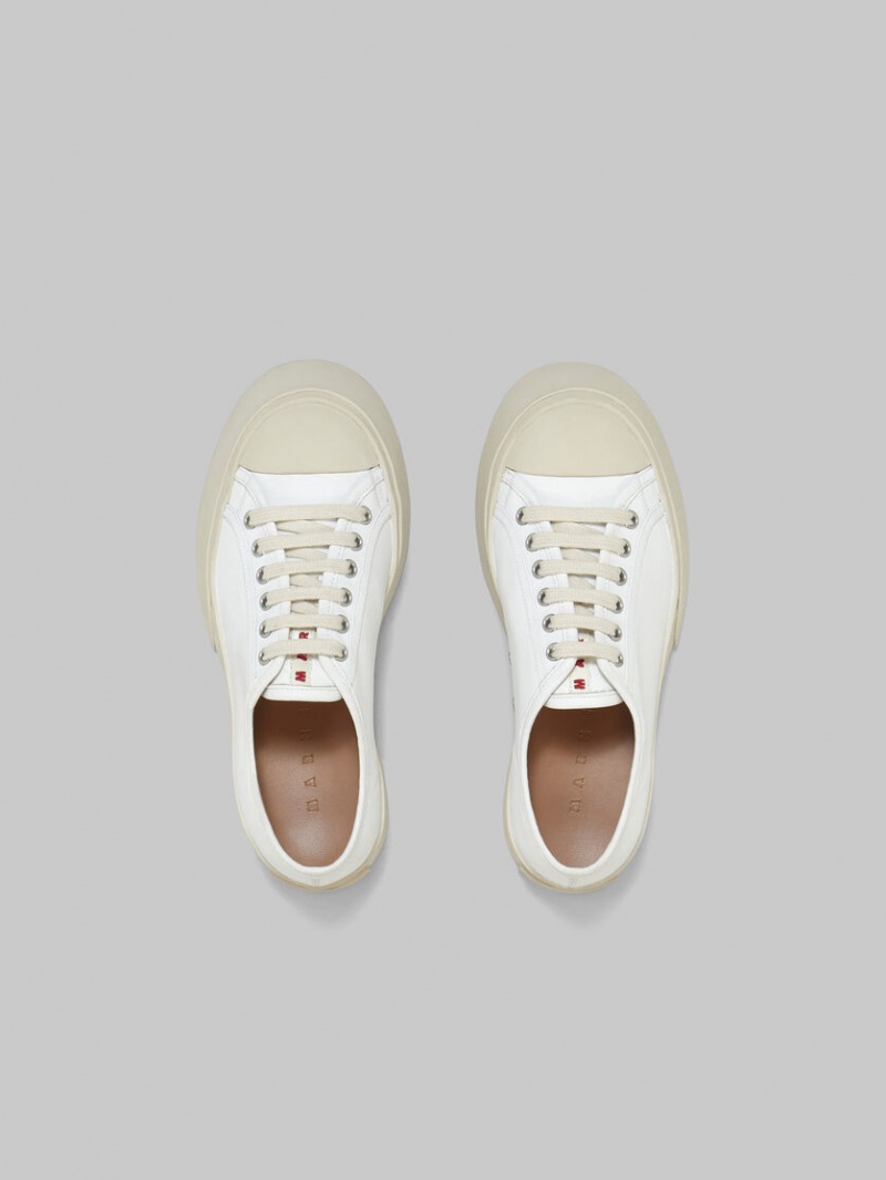 Marni Nappa Cuero Pablo Encaje-up Sneaker Blancos | SMXNY68114