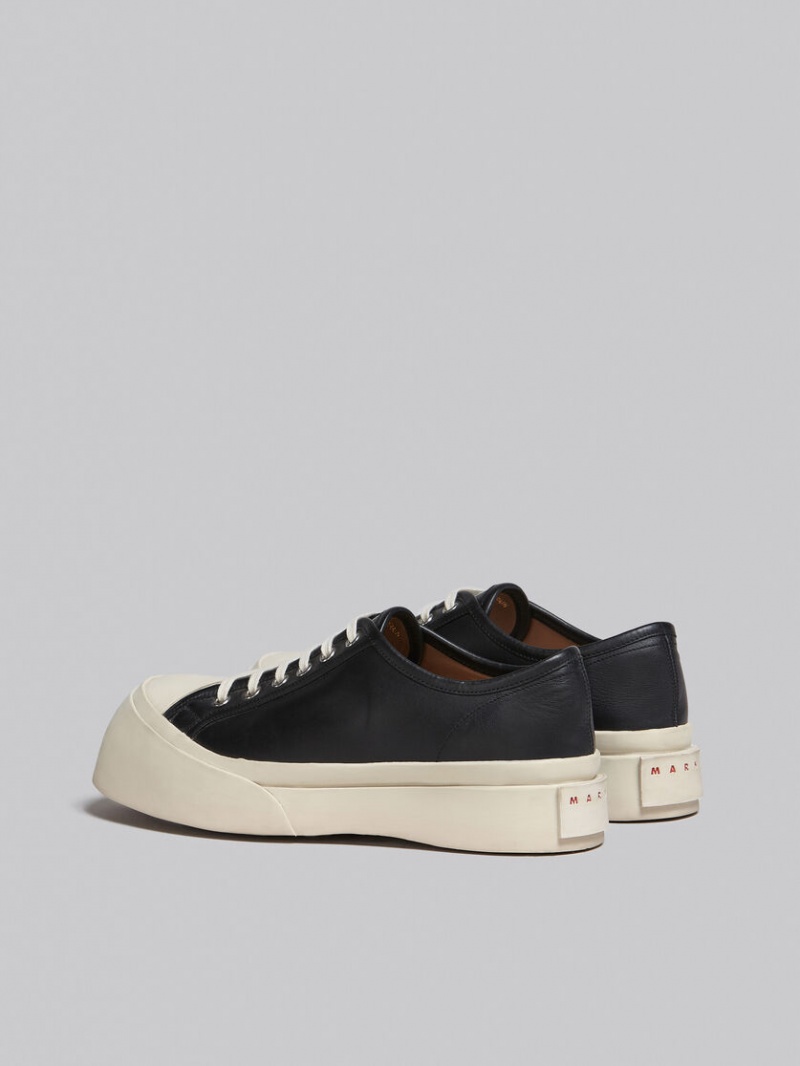 Marni Nappa Cuero Pablo Encaje-up Sneaker Negros | DMXKV48653