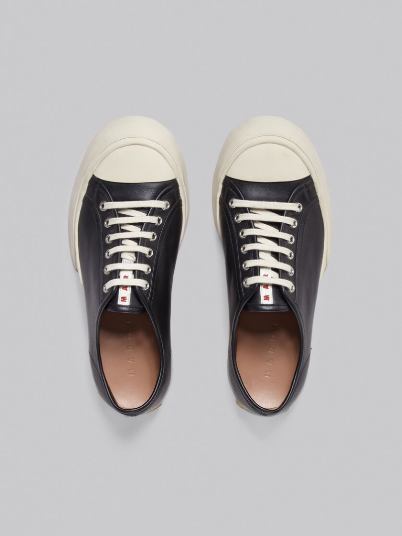 Marni Nappa Cuero Pablo Encaje-up Sneaker Negros | DMXKV48653