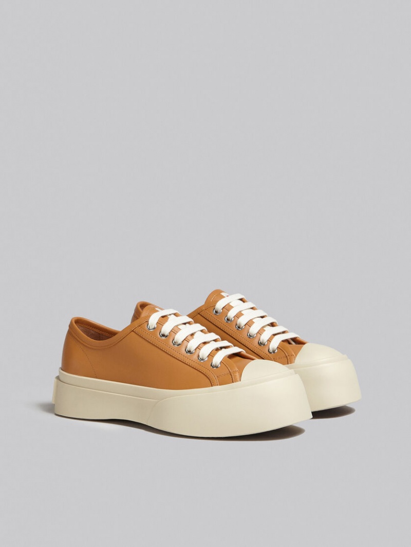 Marni Nappa Cuero Pablo Encaje-up Sneaker Marrom | TMXPQ41202
