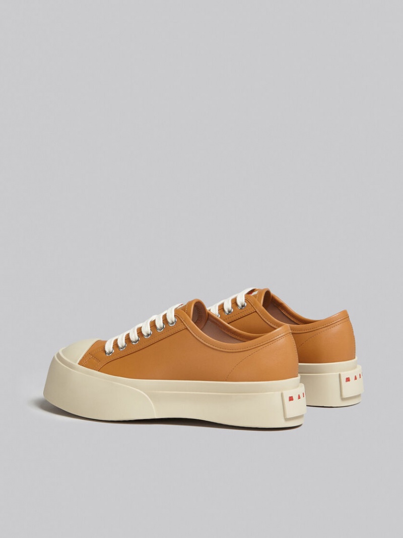 Marni Nappa Cuero Pablo Encaje-up Sneaker Marrom | TMXPQ41202
