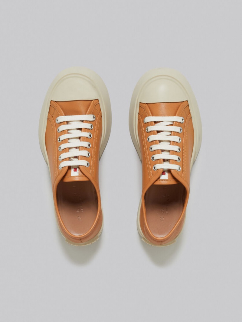 Marni Nappa Cuero Pablo Encaje-up Sneaker Marrom | TMXPQ41202