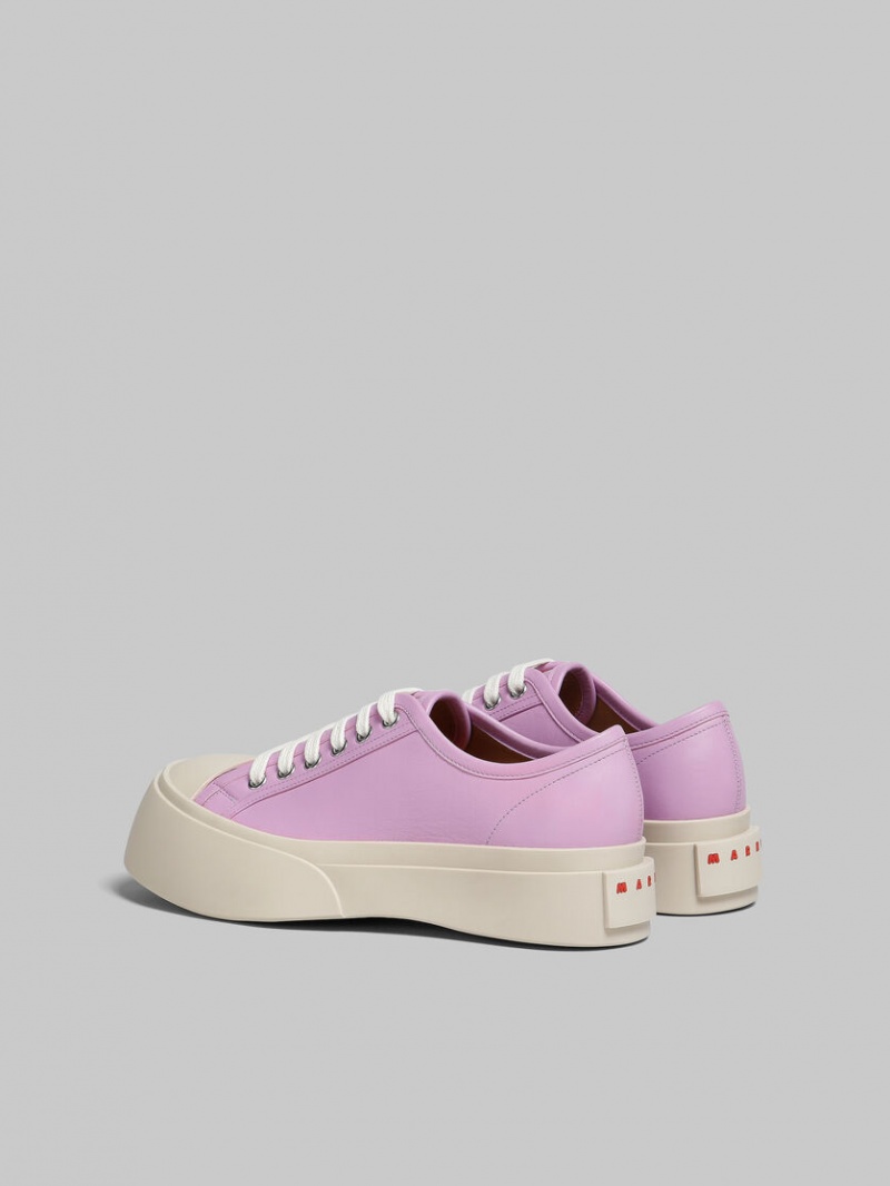 Marni Nappa Cuero Pablo Encaje-up Sneaker Morados | ZMXMJ71725