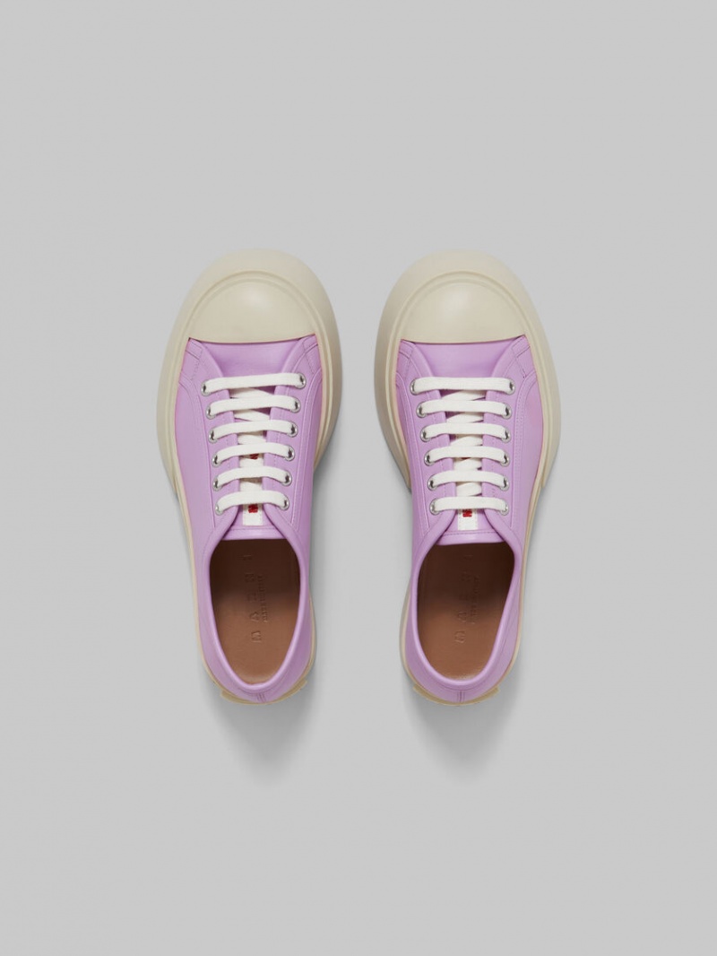 Marni Nappa Cuero Pablo Encaje-up Sneaker Morados | ZMXMJ71725
