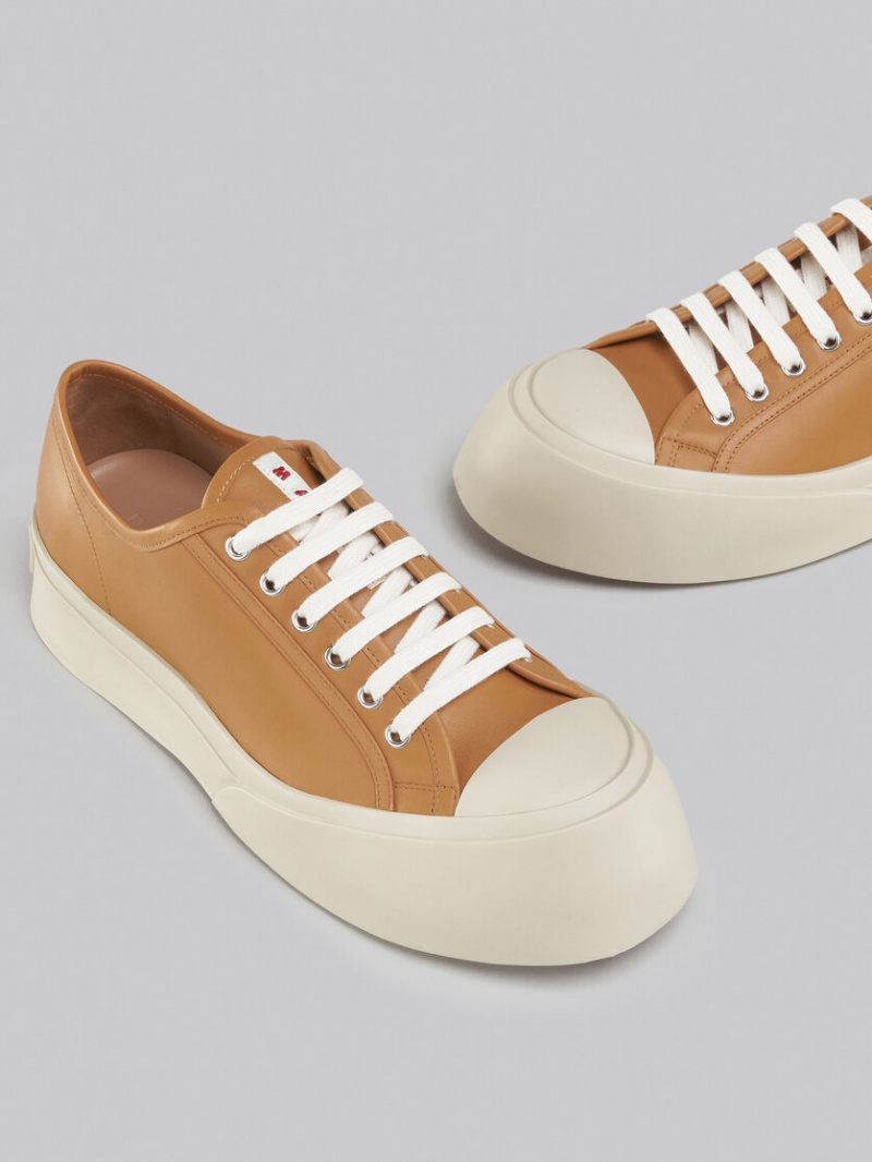 Marni Nappa Cuero Pablo Sneaker Marrom | MXJVR53308