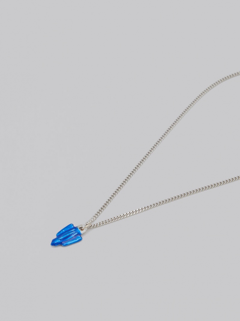 Marni Necklace With Space Ship Charm Azules | QMXUV17178