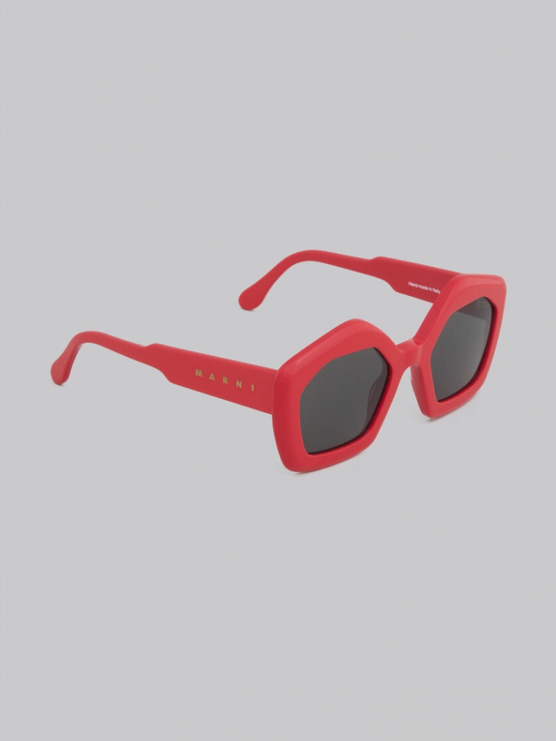 Marni Red Acetate Laughing Waters Rojos | UMXTG41227