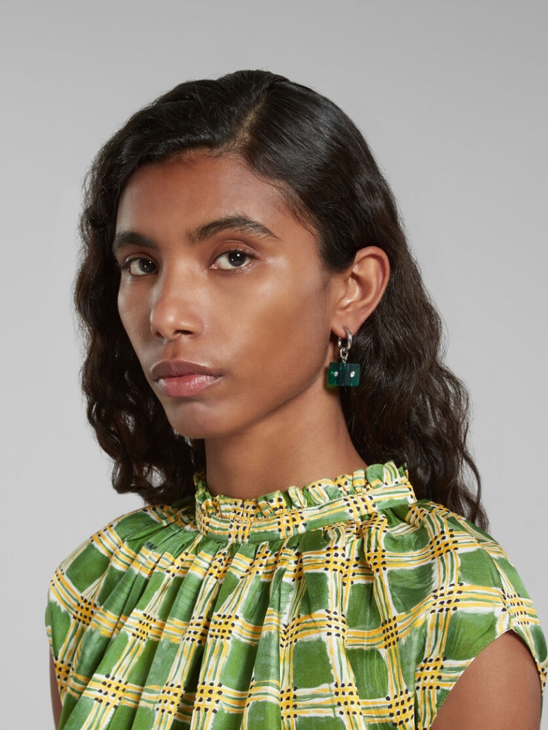 Marni Resin Dice Charm Verdes | LMXTR59009