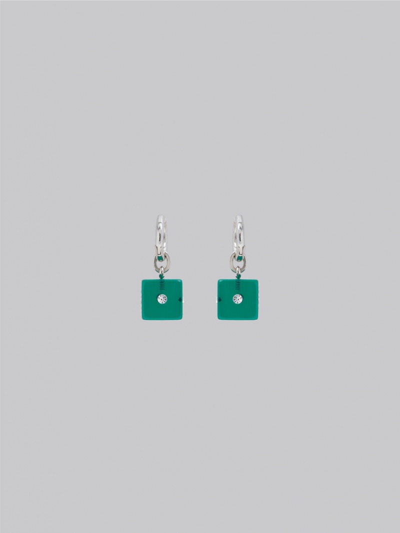 Marni Resin Dice Charm Verdes | LMXTR59009