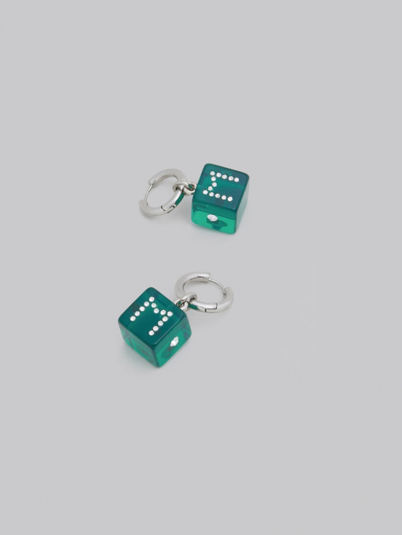 Marni Resin Dice Charm Verdes | LMXTR59009