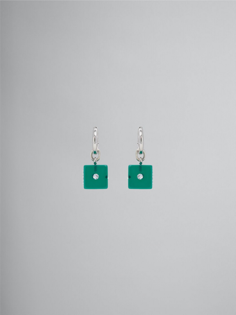 Marni Resin Dice Charm Verdes | LMXTR59009