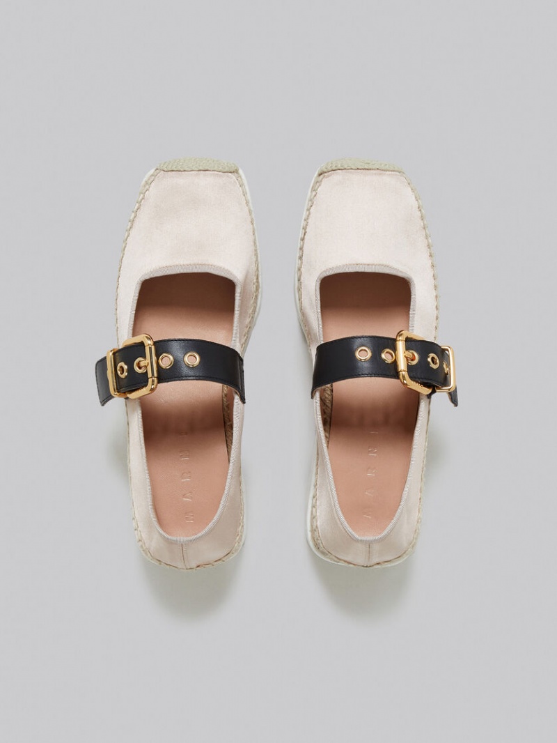 Marni Satin Petal Espadrillas Rosas | LMXSX63259