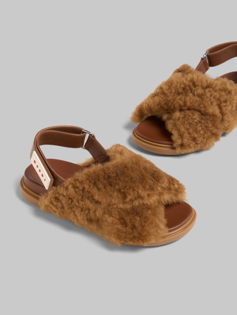 Marni Shearling Fussbett Marrom | EMXVG82594