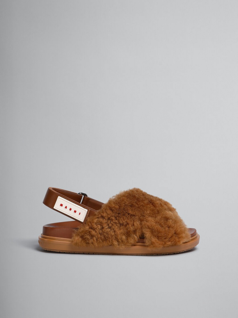 Marni Shearling Fussbett Marrom | EMXVG82594