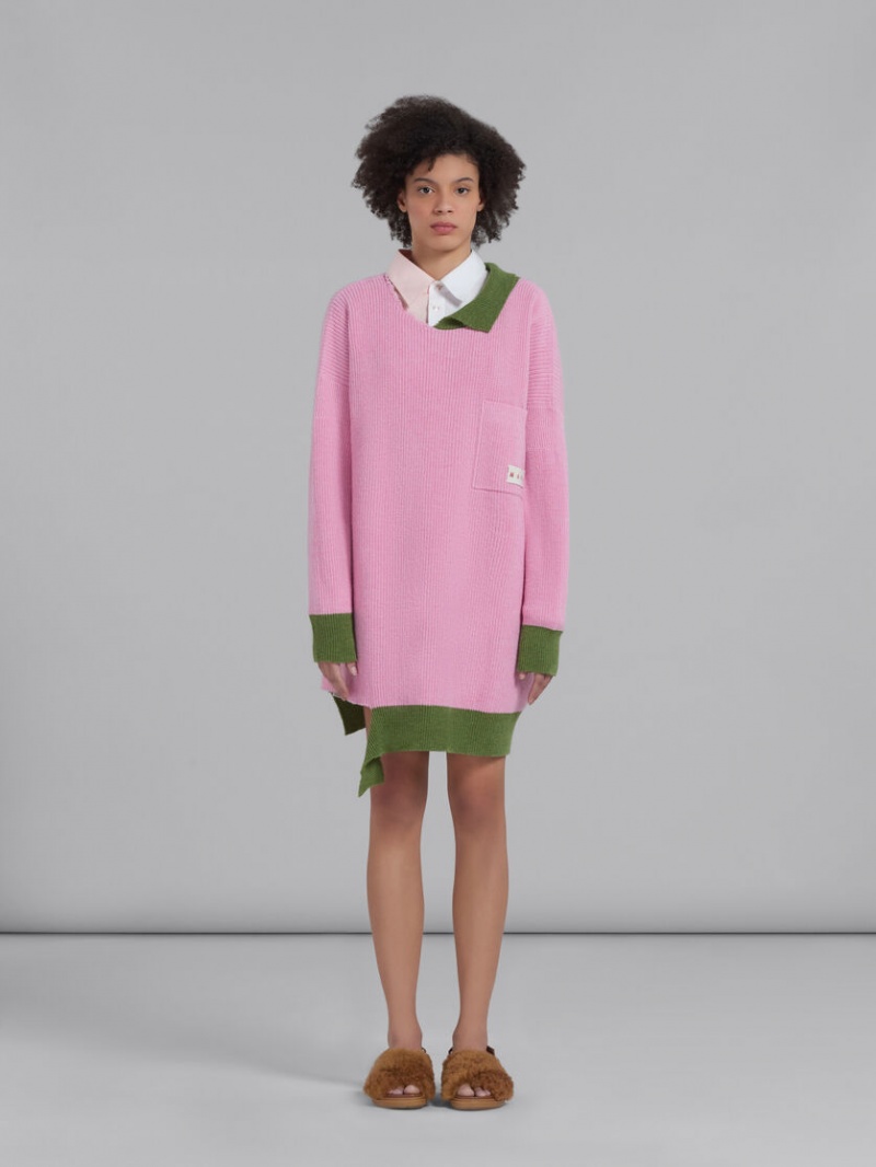 Marni Shetland Lana And Algodon Rosas | AMXDF48028