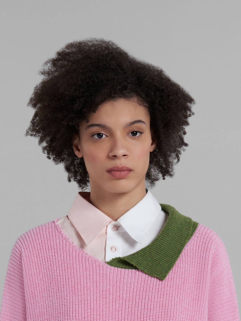 Marni Shetland Lana And Algodon Rosas | AMXDF48028