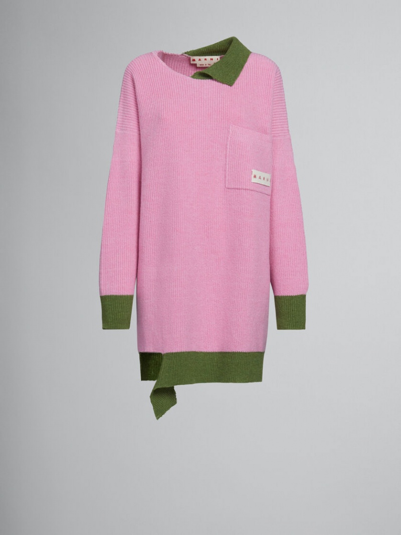 Marni Shetland Lana And Algodon Rosas | AMXDF48028