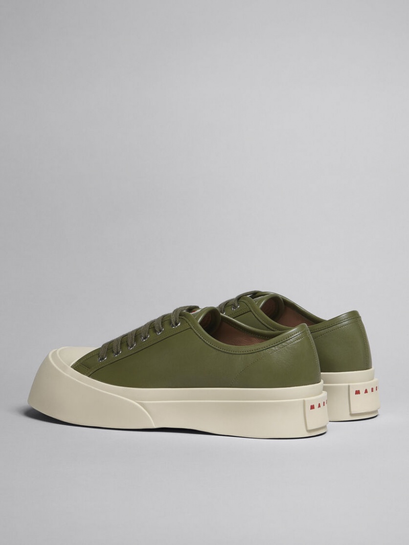 Marni Soft Calf Cuero Pablo Sneaker Verdes | LMXSX77187