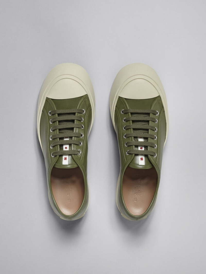 Marni Soft Calf Cuero Pablo Sneaker Verdes | LMXSX77187