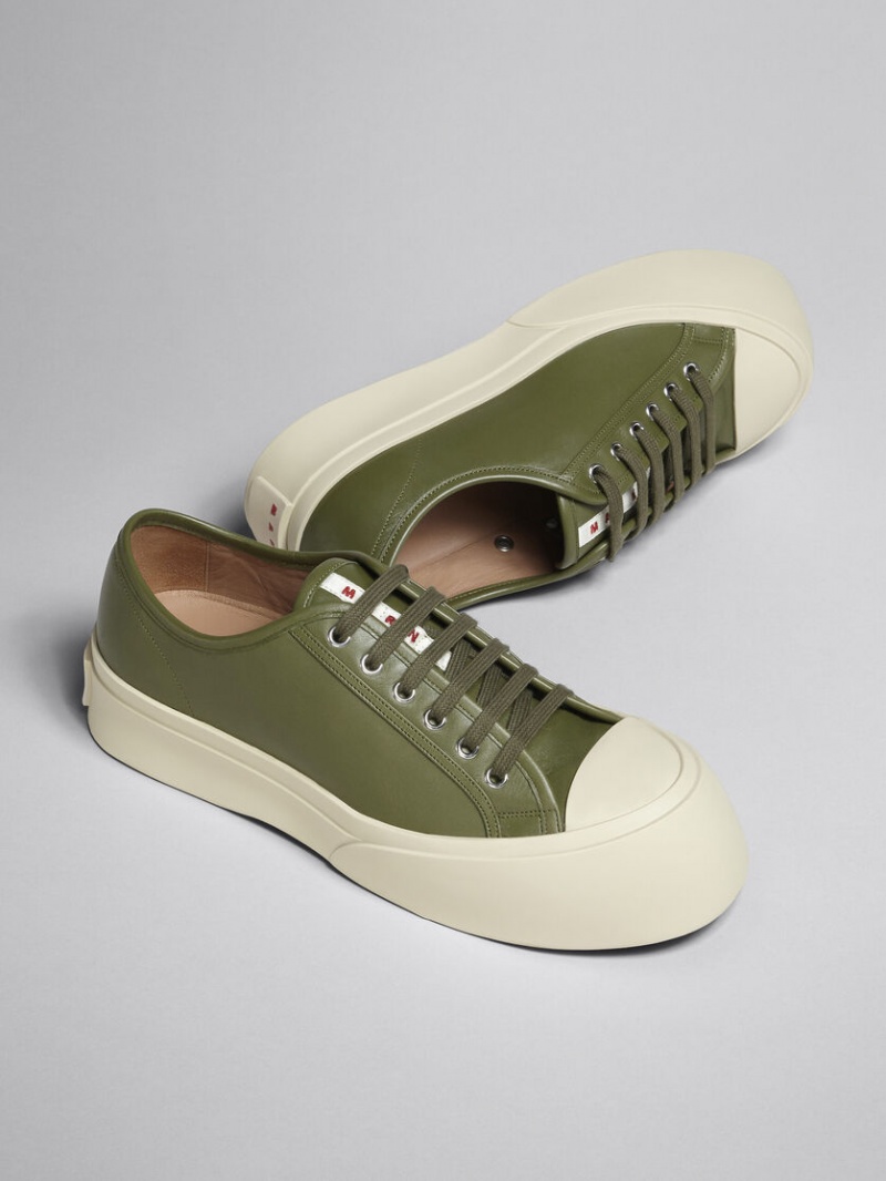 Marni Soft Calf Cuero Pablo Sneaker Verdes | LMXSX77187