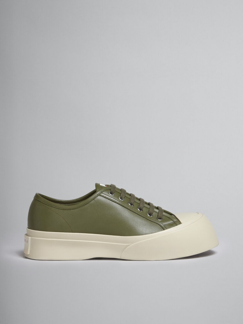 Marni Soft Calf Cuero Pablo Sneaker Verdes | LMXSX77187