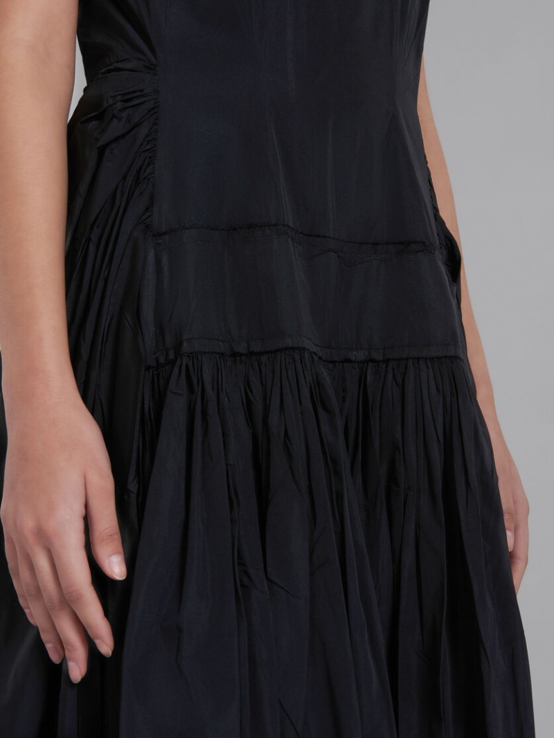 Marni Taffeta With Apron Front Negros | MXNEJ40817