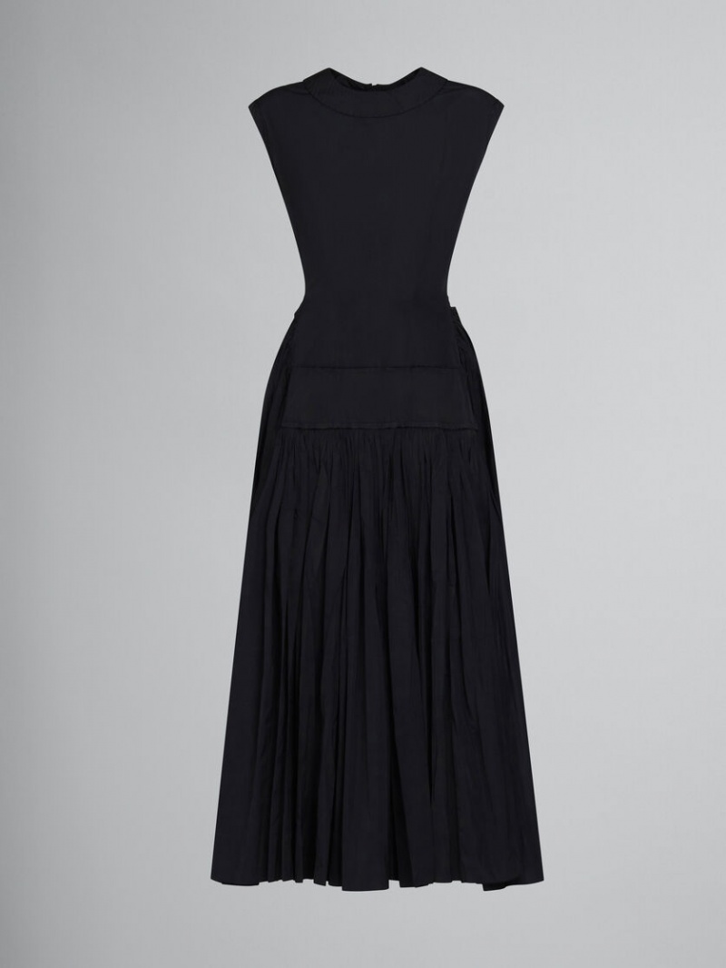 Marni Taffeta With Apron Front Negros | MXNEJ40817