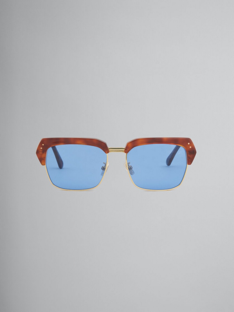 Marni Three Gorges Metal And Acetate Azules | MXDFL75188