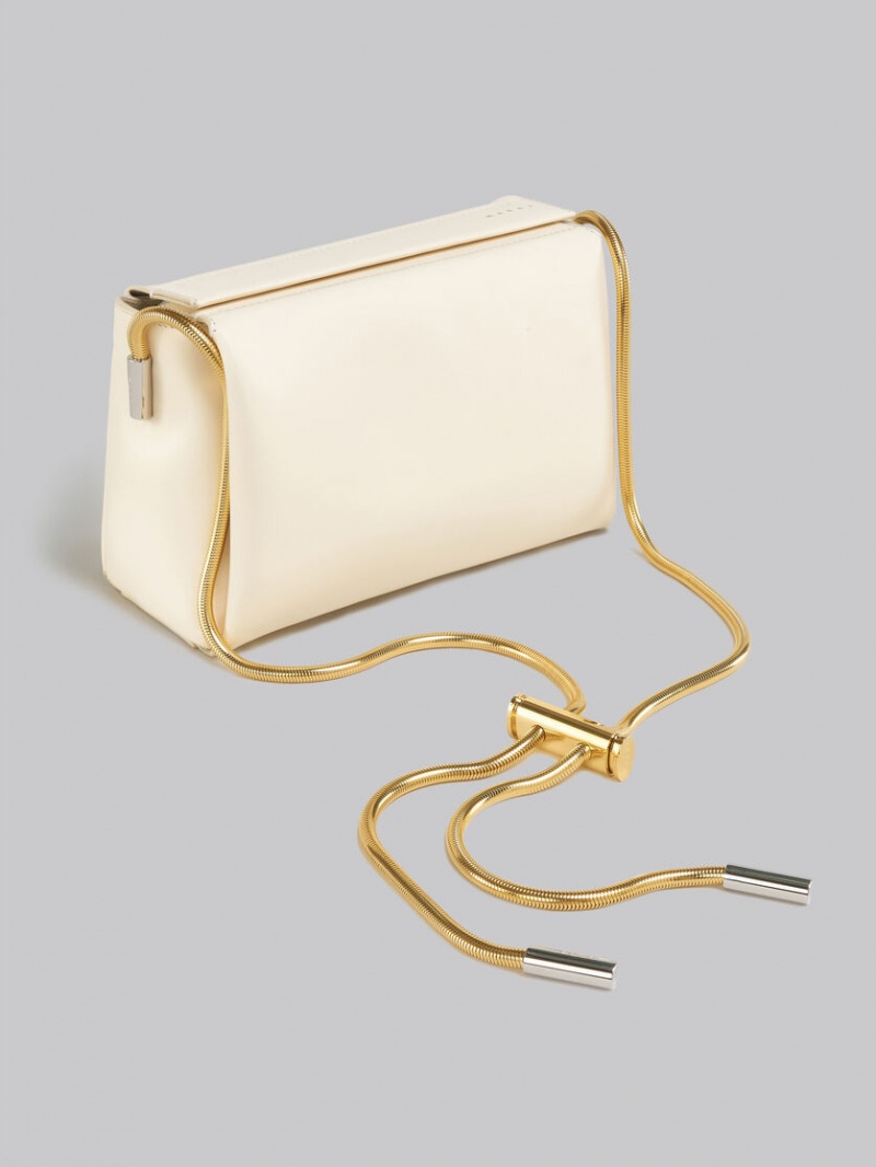 Marni Toggle Medium Bag Cuero Blancos | ZMXMJ90071