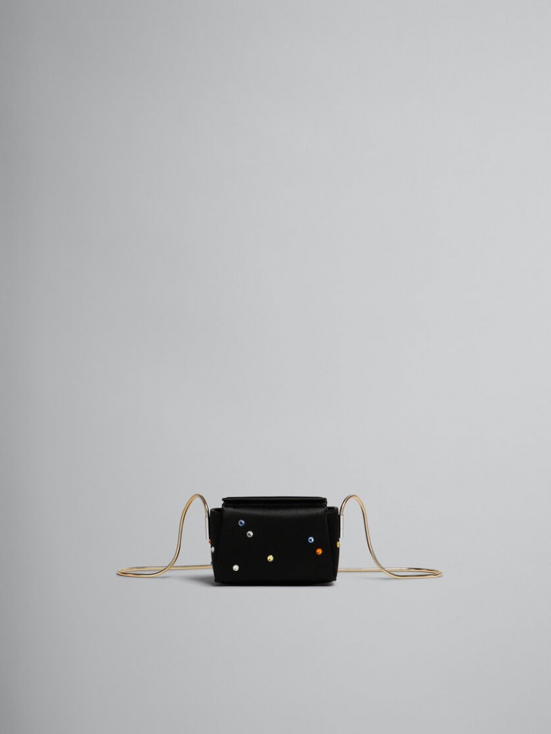 Marni Toggle Mini Bag Satin Negros | MXCVG68088