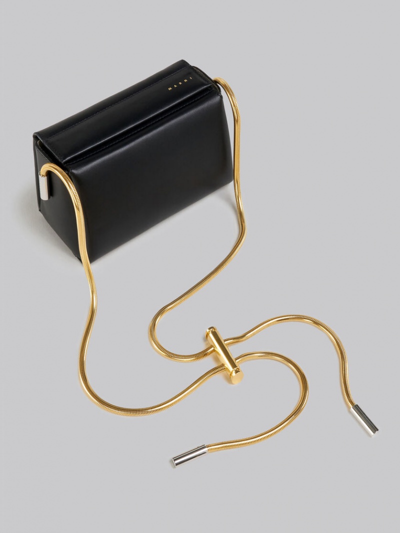 Marni Toggle Small Bag Cuero Negros | FMXHY34036