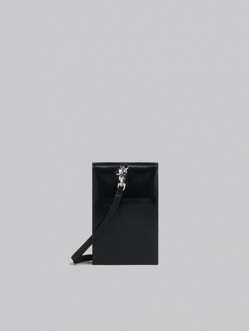 Marni Tribeca Phone Case Verdes Negros | MMXFT24230
