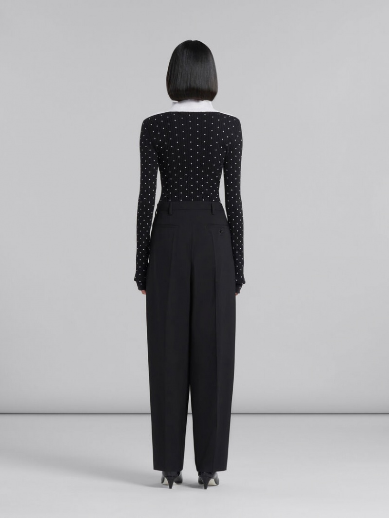 Marni Tropical Lana Tailored Trousers Negros | XMXGW66621