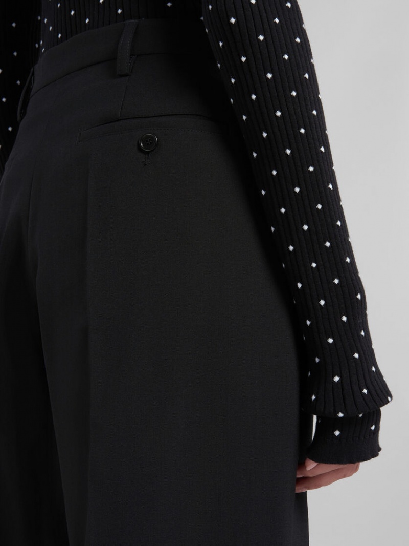 Marni Tropical Lana Tailored Trousers Negros | XMXGW66621