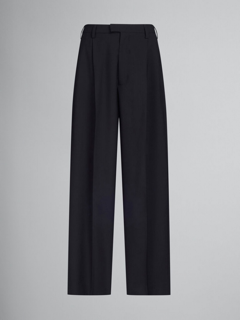 Marni Tropical Lana Tailored Trousers Negros | XMXGW66621