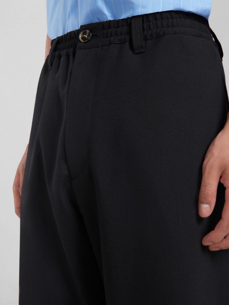Marni Tropical Lana Trousers Negros | MXEAH62250