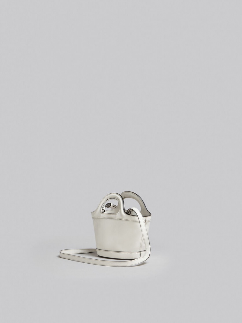 Marni Tropicalia Micro Bag Cuero Blancos | MMXHR97163